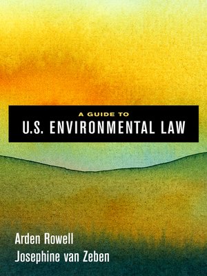 cover image of A Guide to U.S. Environmental Law